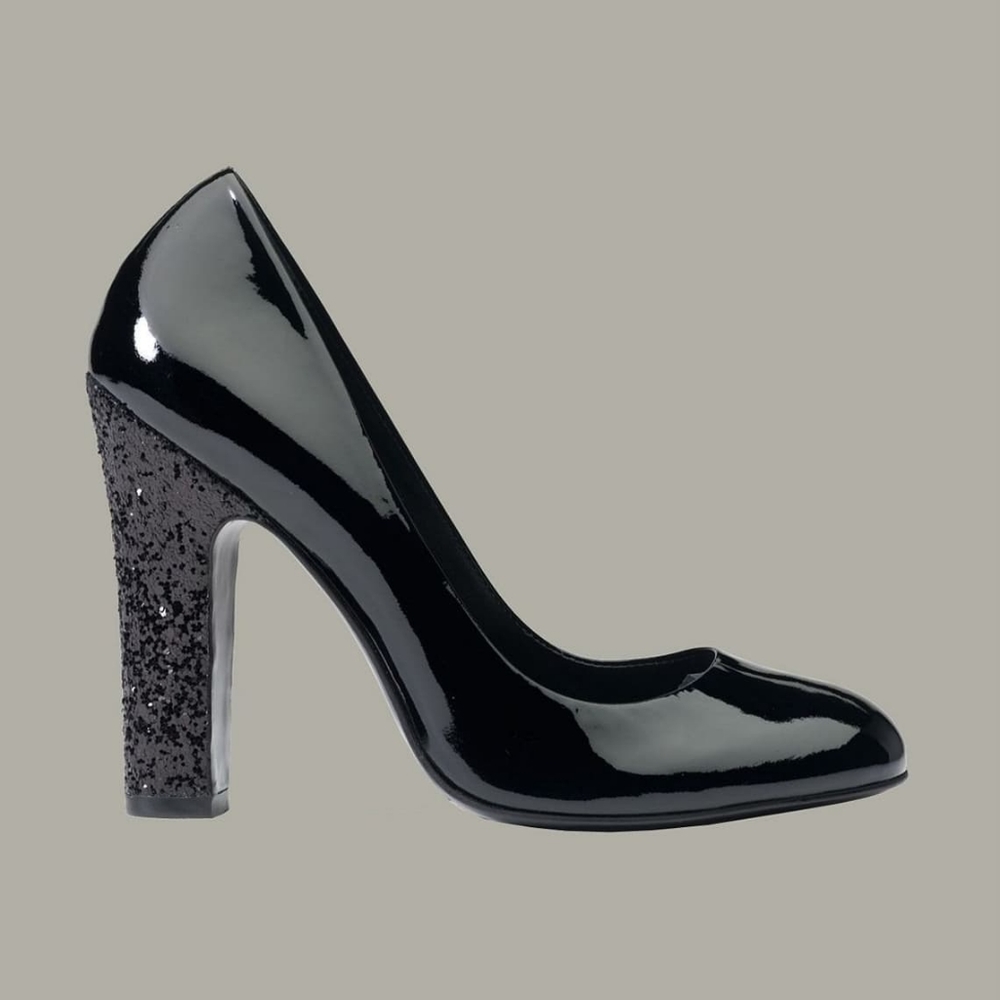 Tory Burch Patent Leather Glitter Colin Heels